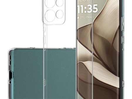 EIDERWOOD Klar Blød Plast Etui til Motorola Edge 50 5G - Ultra-Tyndt og Fleksibelt Cover Sale