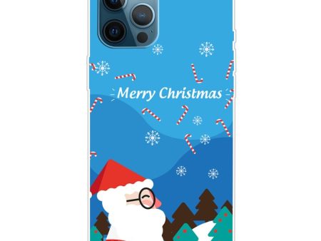 EIDERWOOD iPhone 16 Pro Fleksibelt Plast Julecover - Merry Christmas - Julemanden i Snevejr For Cheap