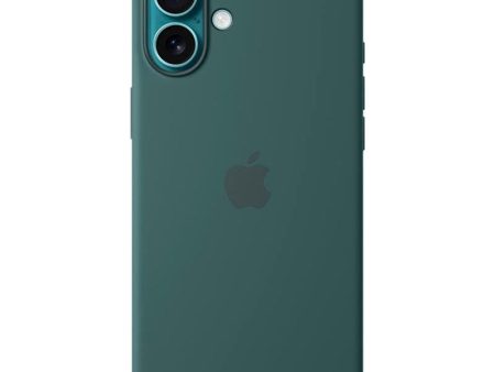 Original Apple iPhone 16 Plus Silikone Cover - MagSafe Kompatibel - Lake Green (MYYH3ZM A) For Sale