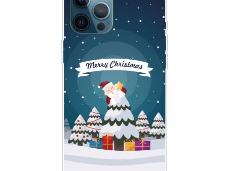 EIDERWOOD iPhone 16 Pro Max Fleksibelt Plast Julecover - Merry Christmas - Julemand I Juletræ Supply