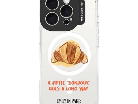 Case&Me - Emily in Paris iPhone 16 Pro Cover - Croissant For Discount