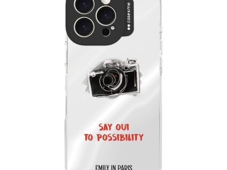 Case&Me - Emily in Paris iPhone 16 Pro Max Cover - Silver Camera For Discount