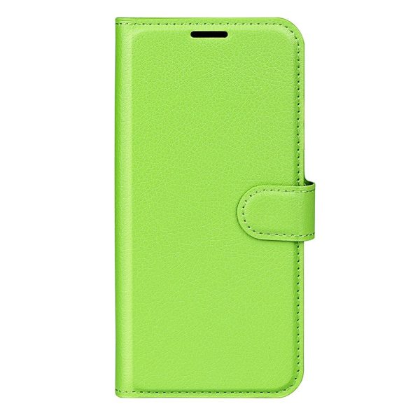 EIDERWOOD Samsung Galaxy A06 Litchi Læder Flip Cover m. Pung - Grøn Online Sale