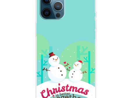 EIDERWOOD iPhone 16 Pro Fleksibelt Plast Julecover - Merry Christmas - Snemænd Online Sale