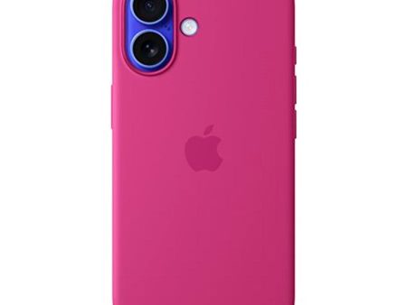 Original Apple iPhone 16 Silikone Cover - MagSafe Kompatibel - Fuchsia (MYY53ZM A) Fashion