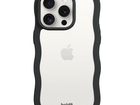 Holdit iPhone 14 Pro Wavy Case - Black   Transparent Online Hot Sale