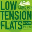 La Bella LTF-5A Flatwound 5-String Bass Strings - Low Tension 42-118 on Sale