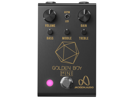 Jackson Audio GOLDEN-BOY-MINI Compact Overdrive Pedal (Black With Gold Text) For Cheap