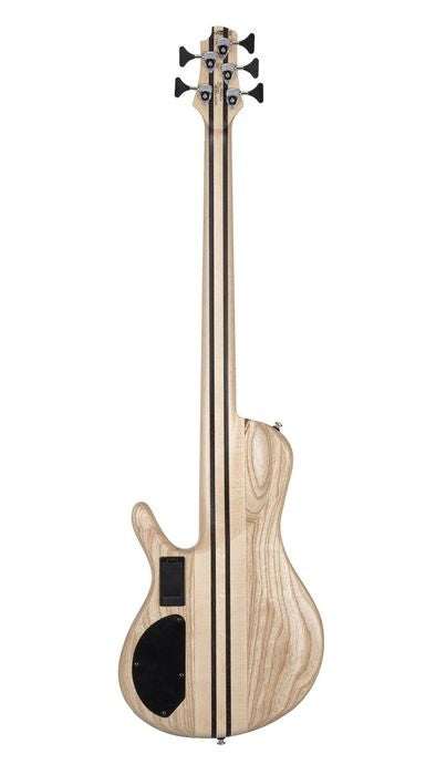 Cort A5-BEYOND-CASE-OPBN 5-String Multi-Scale Bass (Open Pore Bubinga Natural) Hot on Sale