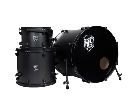 SJC Drums PFK322FBGGW Pathfinder Series 3-piece Shell Pack (Galaxy Grey Black) on Sale