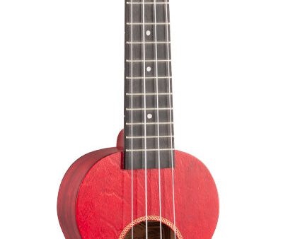 Mahalo MS1TRD Slimline Series Soprano Ukulele (Transparent Red) For Cheap