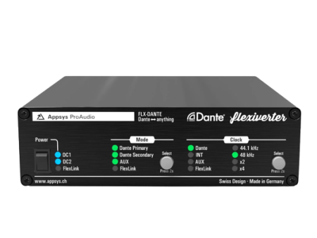 Appsys ProAudio FLX-DANTE Flexiverter 64 x 64 Channel Format Converter for Dante Audio Networking Hot on Sale