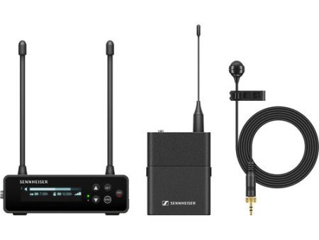 Sennheiser EW-DP ME 4 SET Camera-Mount Digital Wireless Cardioid Lavalier Mic System (Q1-6: 470 to 526 MHz) For Sale