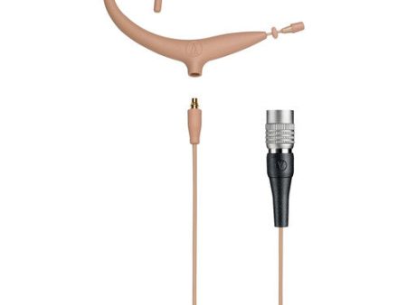 Audio-Technica BP893xCW-TH Omnidirectional Earset and Detachable Cable w  cW Connector - Beige Hot on Sale