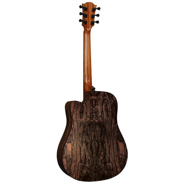 Lag Guitars THV30DCE Tramontane HyVibe 30 Cutaway Acoustic Electric Guitar w  Bluetooth - Natural Glossy For Sale