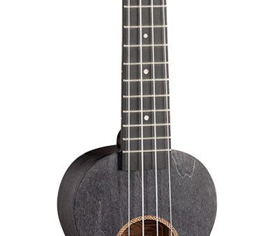 Mahalo MS1TBK Slimline Series Soprano Ukulele (Transparent Black) Online now