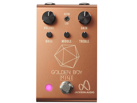 Jackson Audio GOLDEN-BOY-MINI Compact Overdrive Pedal (Rose Gold With Cream Text) Online now