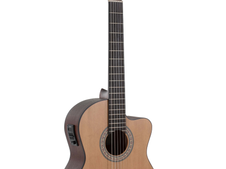 Manuel Rodriguez CABALLERO Principio 4 4 Solid Cedar Acoustic   Electric Guitar (Natural) For Discount