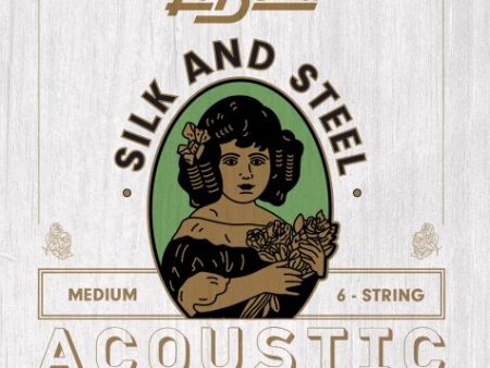 La Bella 710M Silk & Steel Acoustic Guitar Strings - Medium 12-56 Online now