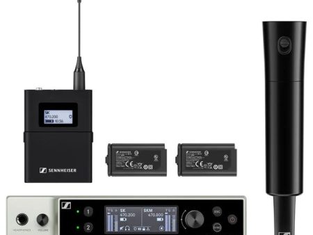 Sennheiser EW-DX SK-SKM-S BASE SET Dual-Channel Digital Wireless System w Bodypack & Handheld Transmitters - No Mics (V5-7) Online Sale