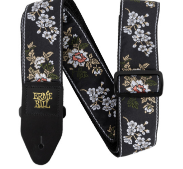 Ernie Ball 5362EB Jacquard Guitar Strap (White Blossom) Hot on Sale