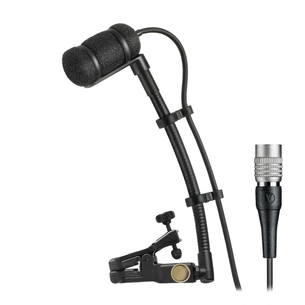 Audio-Technica ATM350UcW Cardioid Condenser Clip-on Instrument Microphone for use w  cW-Style Body-pack Wireless Transmitters Cheap