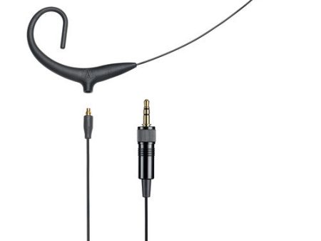 Audio-Technica BP894xCLM3 MicroSet Cardioid Condenser Headworn Microphone and Detachable Cable - Black, 3.5mm Locking Supply