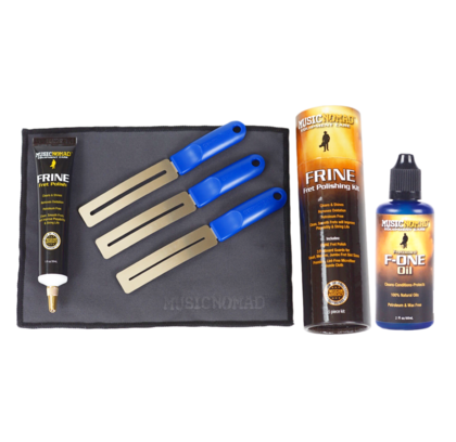 MusicNomad TOTAL-FRETBOARD-CARE-KIT Total Fretboard Care Kit w  F-ONE Oil & FRINE Fret Kit Discount