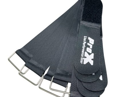 ProX XC-T20X5 Pack of 5 Reusable 20  x 2  Cable Tie Strap with Velcro Hook and Adjustable Loop Fastener Online now