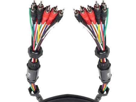 ProX XC-MEDOOZA100 100  ft 10 RCA Channel + 3 Power Cable for Marine and Car Audio Medusa Style Cable on Sale