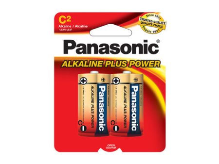 Panasonic AM2PA2B Alkaline Plus C Cell Batteries - 2 Pack For Cheap