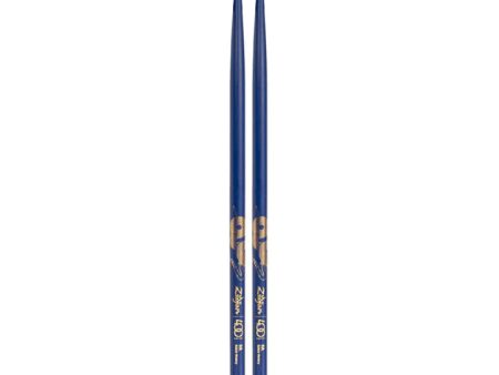 Zildjian Z5AACBU-400 Jazz Drumsticks, Painted Blue Wood Acorn Tip with 20s Jazz Design - 5A For Cheap