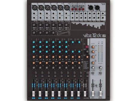 LD Systems VIBZ 12 DC 12-Channel Mixing Console w DFX and Compressor Supply