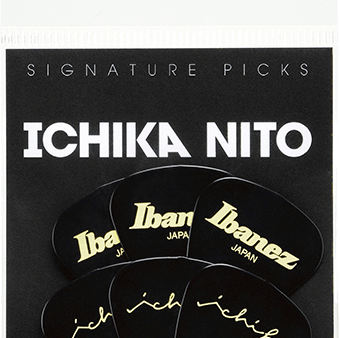 Ibanez P1000ICHI-BK Ichika Nito Signature Pick, Teardrop shape, Medium (0.8mm) (Black x 6pcs) Online