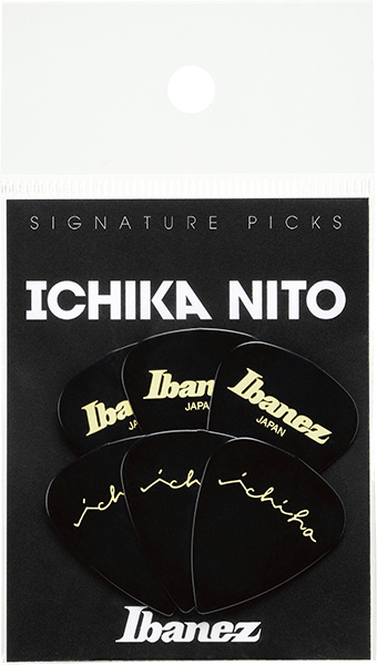 Ibanez P1000ICHI-BK Ichika Nito Signature Pick, Teardrop shape, Medium (0.8mm) (Black x 6pcs) Online