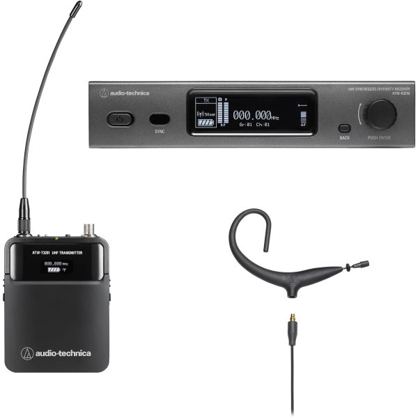 Audio-Technica ATW-3211 893XDE2 3000 Series Wireless Omni MicroEarset Microphone System (Black, DE2: 470 to 530 MHz) Discount