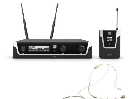 LD Systems U505 BPHH Wireless Microphone System w Bodyack and Headset (584-608 MHz) Fashion