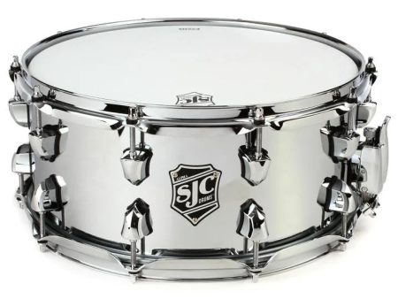 SJC Drums ALPHA-STEEL Snare Drum - 6.5  x 14  For Cheap