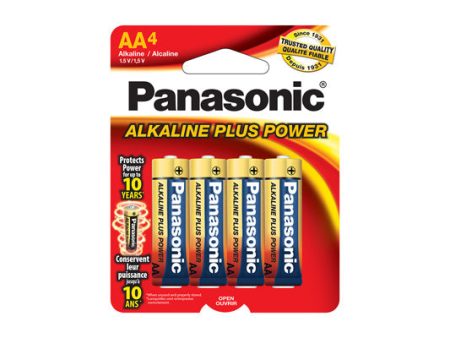 Panasonic AM3PA4B Alkaline Plus AA Batteries - 4 Pack Discount