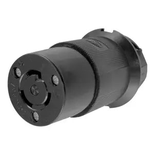 Hubbell 2313BK Female Inline Twist-Lock Connector (Black) Fashion