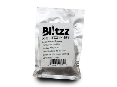 ProX X-BLITZZ-P16FT Blitzz Large Powder Cold Spark Effect Granules For Outdoor Use Only Titanium Alloy Grains Effect Height: 3-16ft 1-5m Supply