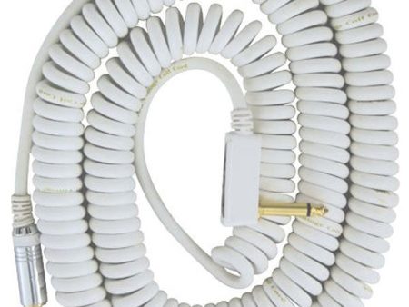 Vox VCC90-WH Vintage Coiled Cable (White) - 9m on Sale