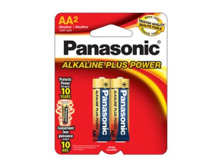 Panasonic AM3PA2B Alkaline Plus AA Batteries - 2 Pack For Cheap