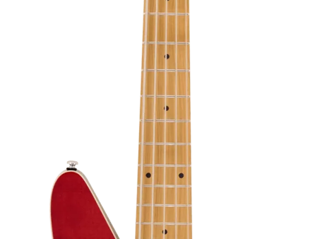 Reverend MERCALLI 5 FM 5-string Bass Guitar (Transparent Red Flame Maple) For Discount