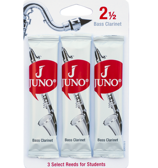 Juno JCR3125-3 Bass Clarinet Reed #2.5 3-Pack on Sale