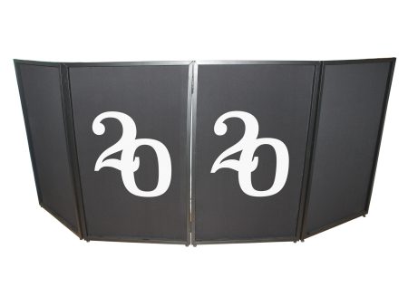 ProX XF-S2020X2 2020 Numerical Facade Enhancement Scrims - White Numbers on Black, Set of Two Online now