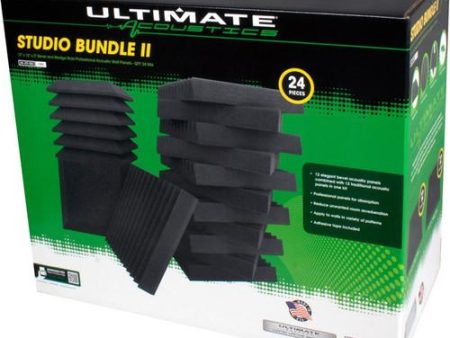 Ultimate Acoustics UA-KIT-SB2 Studio Bundle II  24-Piece Acoustic Foam Bevels Amp Wedges Fashion