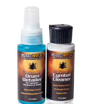 MusicNomad DRUM-CYMBAL-TRIAL Drum Detailer & Cymbal Cleaner Combo Pack - 2 OZ Trial Size Online Hot Sale