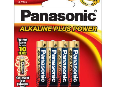 Panasonic AM4PA8B Alkaline Plus AAA Batteries - 8 Pack For Cheap