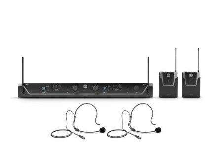 LD Systems U305.1 BPH 2 Wireless Microphone System w 2x Bodypack and 2x Headset (514-542 MHz) Fashion